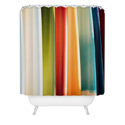 PI Photography and Designs Colorful Surfboards Shower Curtain