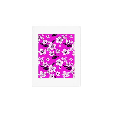 PI Photography and Designs Fuschia Sakura Flowers Art Print