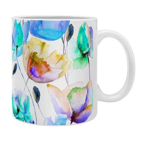 PI Photography and Designs Multi Color Poppies and Tulips Coffee Mug
