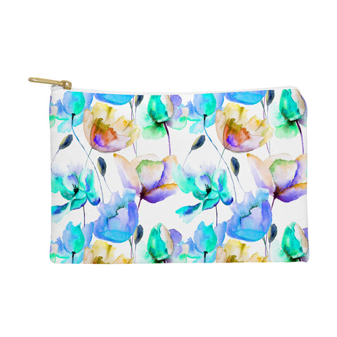 PI Photography and Designs Multi Color Poppies and Tulips Pouch