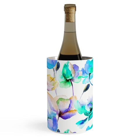PI Photography and Designs Multi Color Poppies and Tulips Wine Chiller