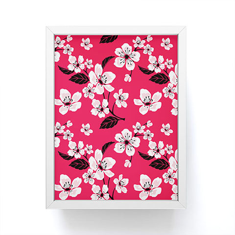 PI Photography and Designs Pink Sakura Cherry Blooms Framed Mini Art Print