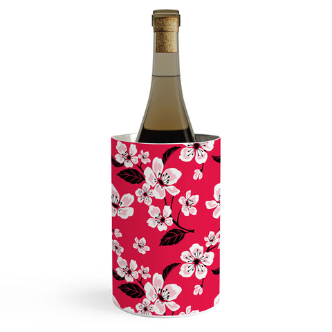 PI Photography and Designs Pink Sakura Cherry Blooms Wine Chiller