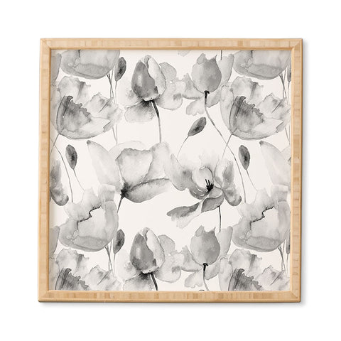 PI Photography and Designs Poppy Floral Pattern Framed Wall Art