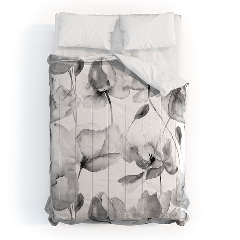 PI Photography and Designs Poppy Floral Pattern Comforter