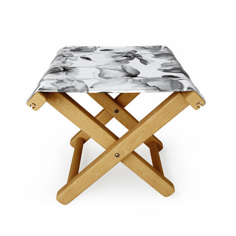 PI Photography and Designs Poppy Floral Pattern Folding Stool