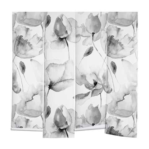 PI Photography and Designs Poppy Floral Pattern Wall Mural