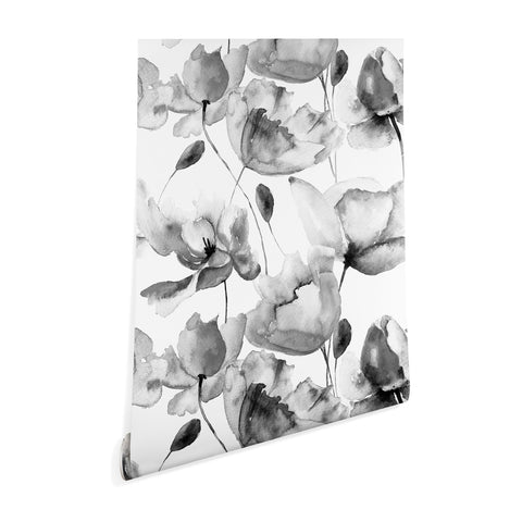 PI Photography and Designs Poppy Floral Pattern Wallpaper