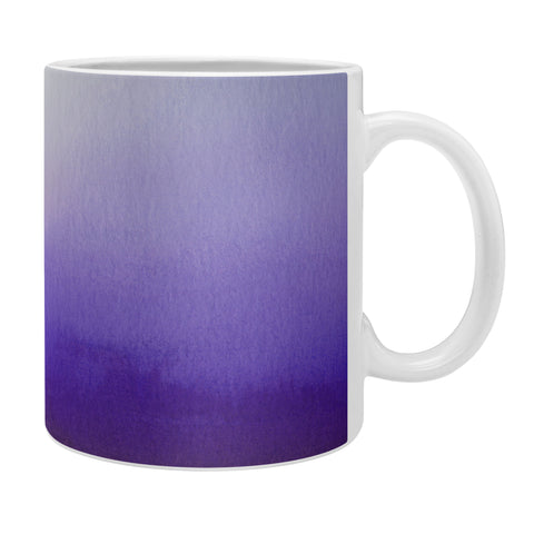 PI Photography and Designs Purple White Watercolor Blend Coffee Mug