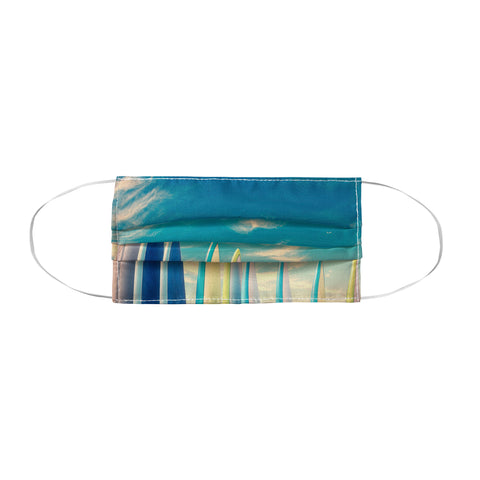 PI Photography and Designs Retro Surfboard Tips Face Mask