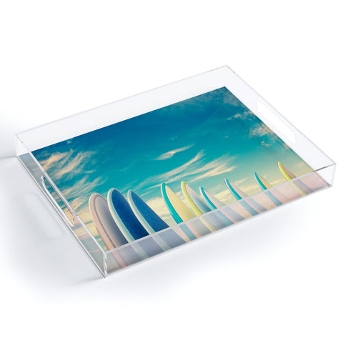 PI Photography and Designs Retro Surfboard Tips Acrylic Tray