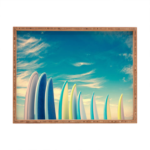 PI Photography and Designs Retro Surfboard Tips Rectangular Tray