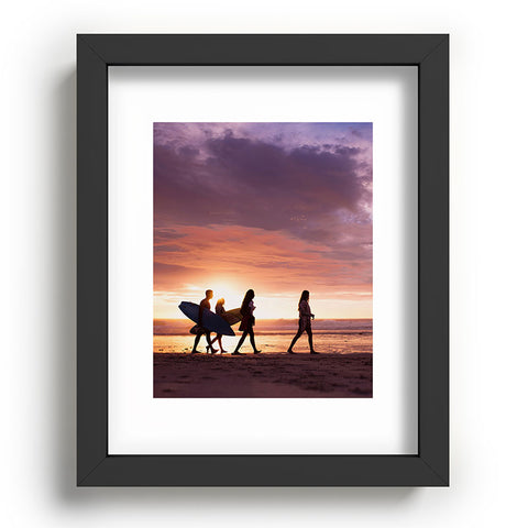 PI Photography and Designs Surfers Sunset Photo Recessed Framing Rectangle
