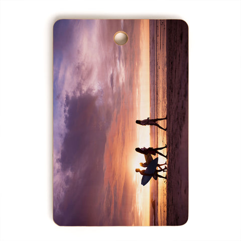 PI Photography and Designs Surfers Sunset Photo Cutting Board Rectangle