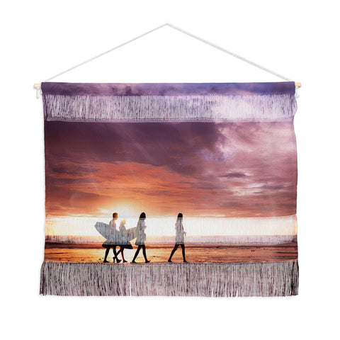 PI Photography and Designs Surfers Sunset Photo Wall Hanging Landscape