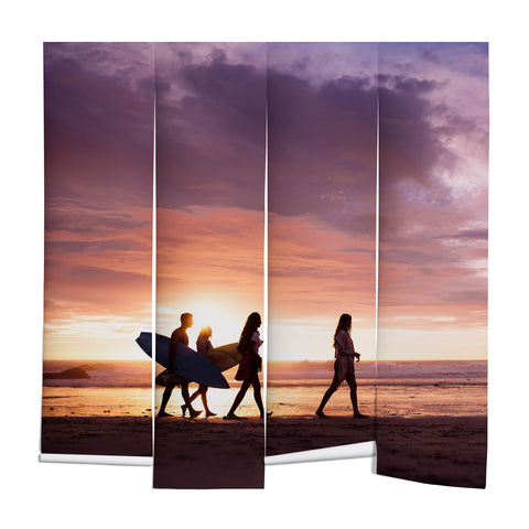 PI Photography and Designs Surfers Sunset Photo Wall Mural