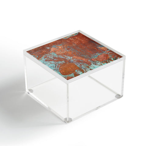 PI Photography and Designs Tarnished Metal Copper Texture Acrylic Box