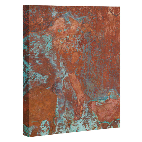 PI Photography and Designs Tarnished Metal Copper Texture Art Canvas