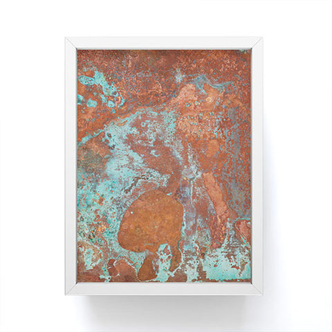PI Photography and Designs Tarnished Metal Copper Texture Framed Mini Art Print
