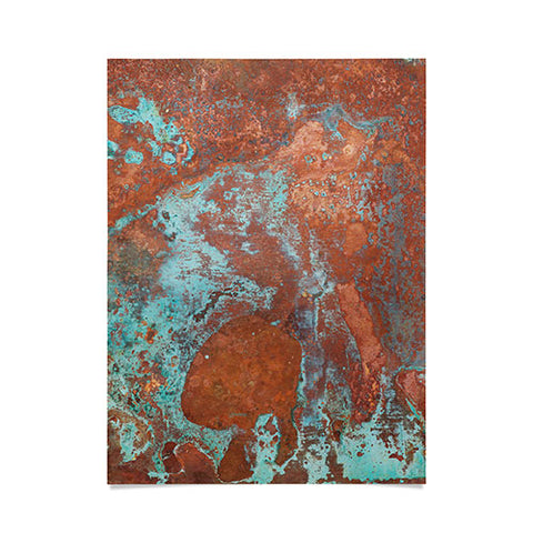 PI Photography and Designs Tarnished Metal Copper Texture Poster