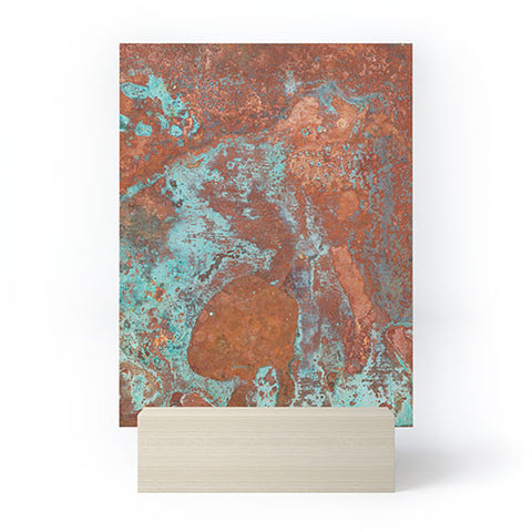 PI Photography and Designs Tarnished Metal Copper Texture Mini Art Print