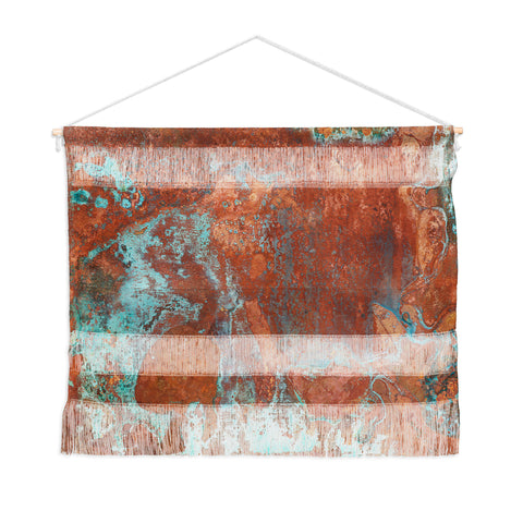 PI Photography and Designs Tarnished Metal Copper Texture Wall Hanging Landscape