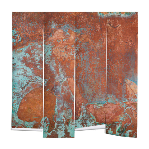 PI Photography and Designs Tarnished Metal Copper Texture Wall Mural
