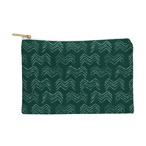PI Photography and Designs Tribal Chevron Green Pouch