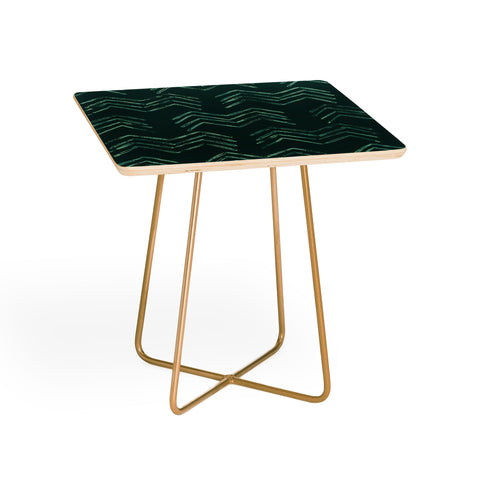 PI Photography and Designs Tribal Chevron Green Side Table