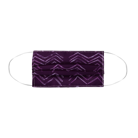 PI Photography and Designs Tribal Chevron Purple Face Mask