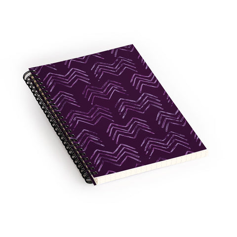 PI Photography and Designs Tribal Chevron Purple Spiral Notebook