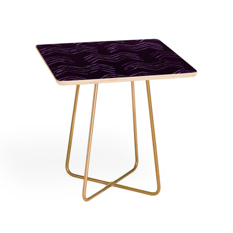 PI Photography and Designs Tribal Chevron Purple Side Table
