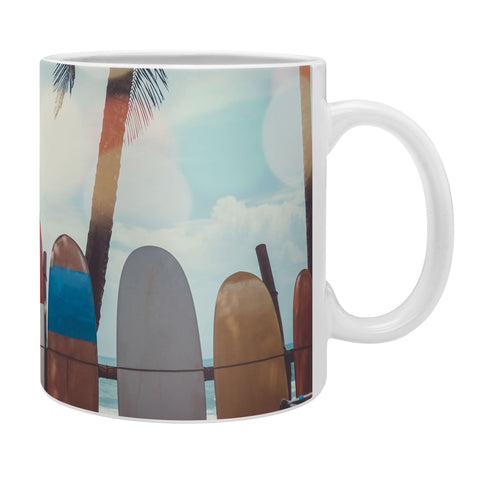 PI Photography and Designs Tropical Surfboard Scene Coffee Mug