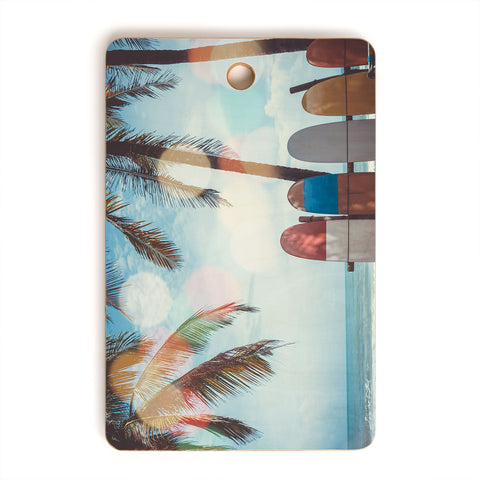 PI Photography and Designs Tropical Surfboard Scene Cutting Board Rectangle