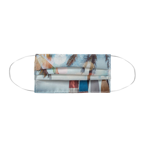 PI Photography and Designs Tropical Surfboard Scene Face Mask