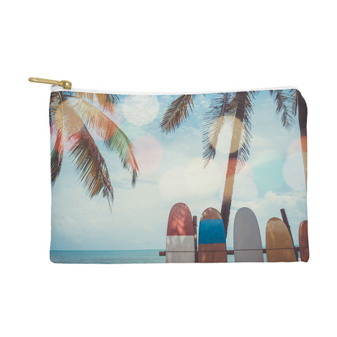 PI Photography and Designs Tropical Surfboard Scene Pouch