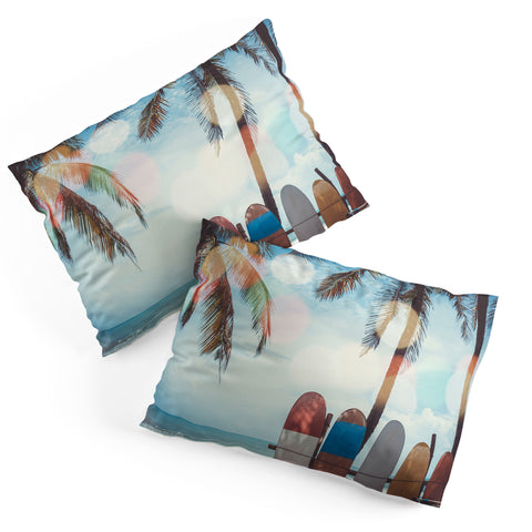 PI Photography and Designs Tropical Surfboard Scene Pillow Shams