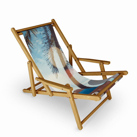 PI Photography and Designs Tropical Surfboard Scene Sling Chair