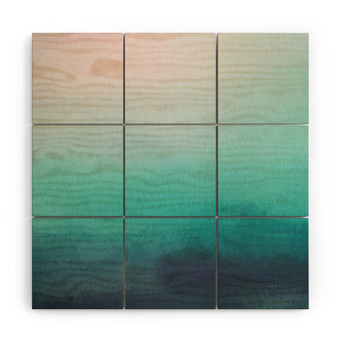 PI Photography and Designs Watercolor Blend Wood Wall Mural