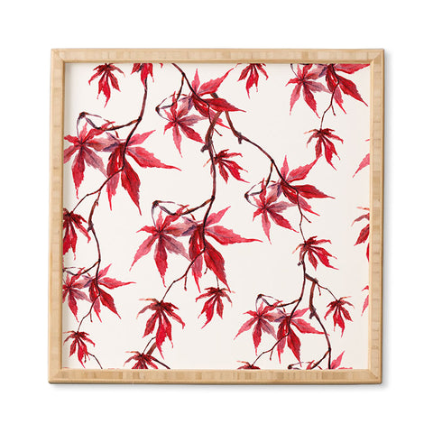 PI Photography and Designs Watercolor Japanese Maple Framed Wall Art