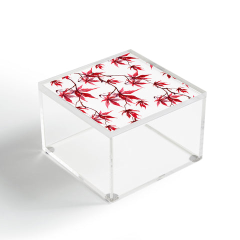 PI Photography and Designs Watercolor Japanese Maple Acrylic Box