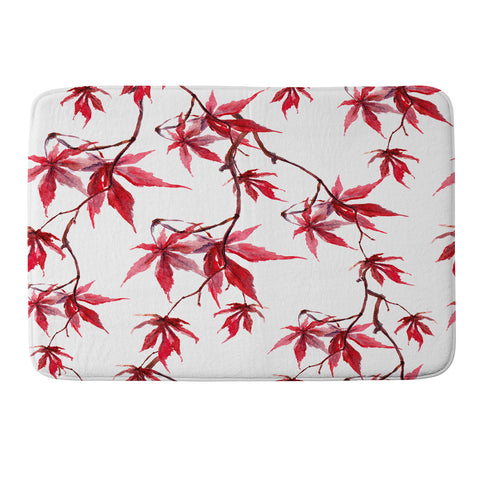 PI Photography and Designs Watercolor Japanese Maple Memory Foam Bath Mat