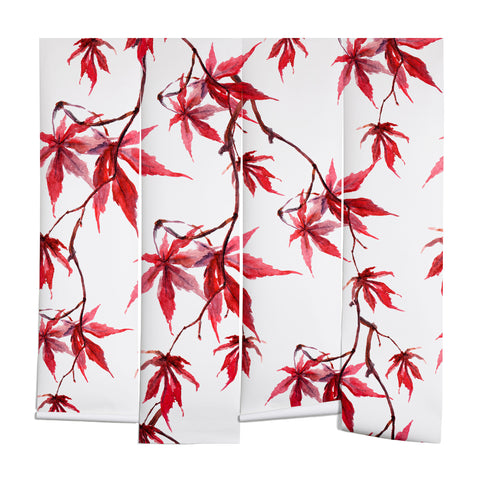 PI Photography and Designs Watercolor Japanese Maple Wall Mural