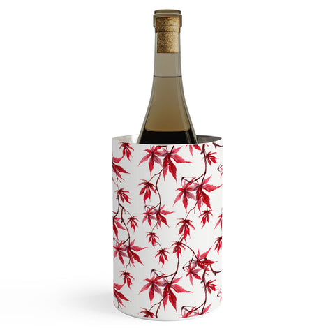 PI Photography and Designs Watercolor Japanese Maple Wine Chiller