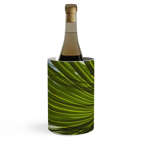 PI Photography and Designs Wide Palm Leaves Wine Chiller