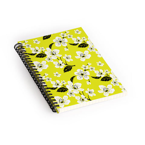 PI Photography and Designs Yellow Sakura Flowers Spiral Notebook