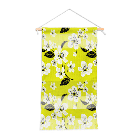 PI Photography and Designs Yellow Sakura Flowers Wall Hanging Portrait