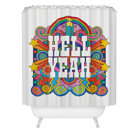 Pilgrim Hodgson Hell Yeah Shower Curtain
