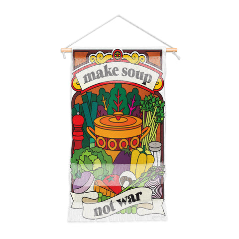 Pilgrim Hodgson Make Soup Not War Wall Hanging Portrait