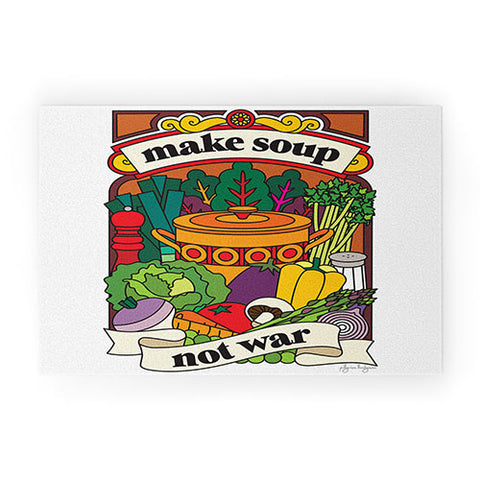 Pilgrim Hodgson Make Soup Not War Welcome Mat
